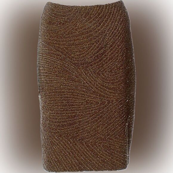 Ralph Lauren Black Label Bronze Hand Beaded Pencil Skirt - Picture 4 of 16